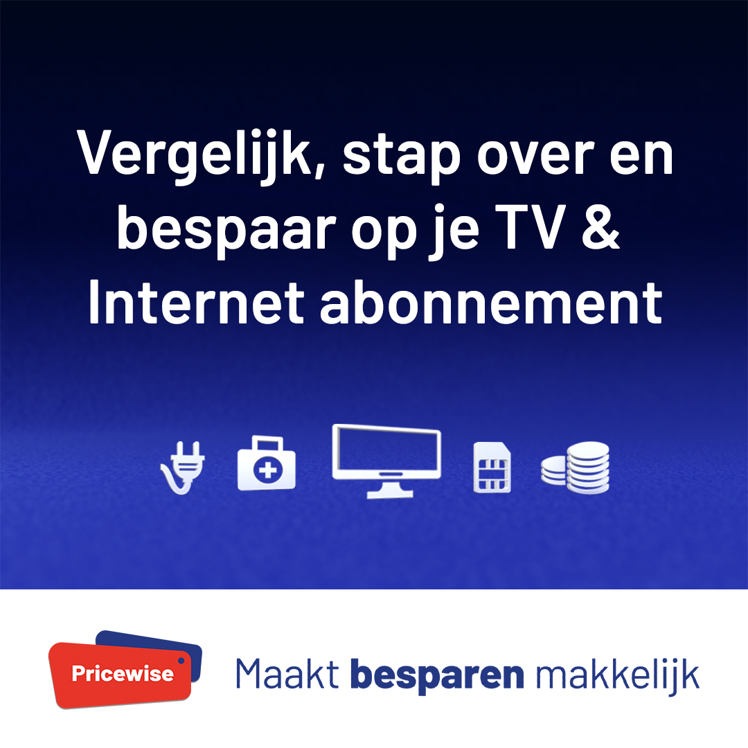 Pricewise Internet en TV - tot €350 cashback korting | Online-Overstappen.nl