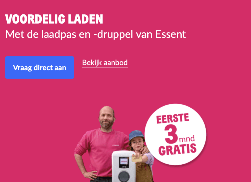 Essent laadpas actie