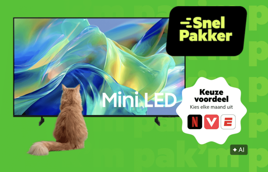 Samsung 55 inch Mini LED tv bij KPN actie